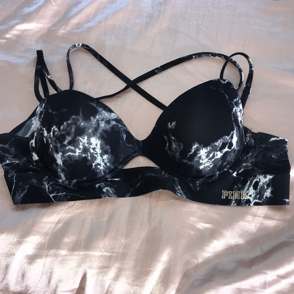 Victoria Secret Pink Bonded Sports Bra SZ L